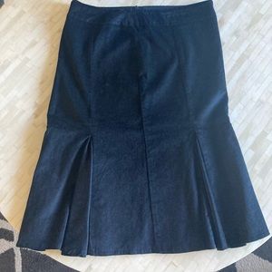 Black Benetton Corduroy Skirt